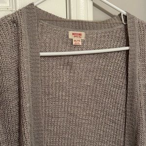 Grey Cardigan Sweater Plus size
